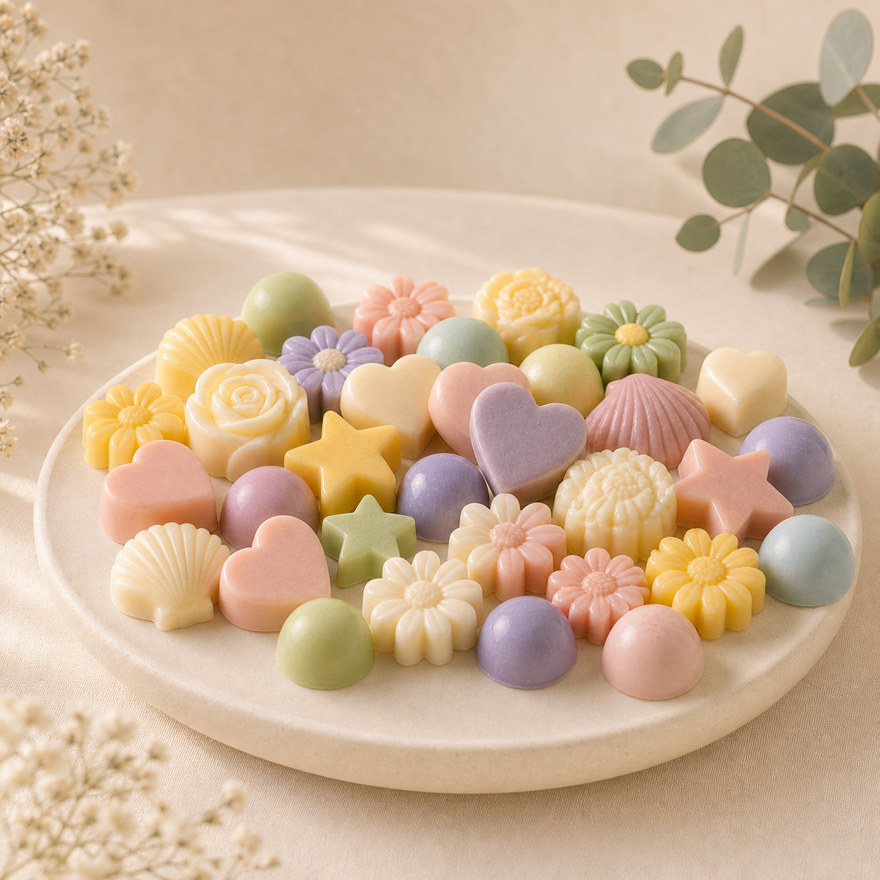 Variedad de wax melts personalizados